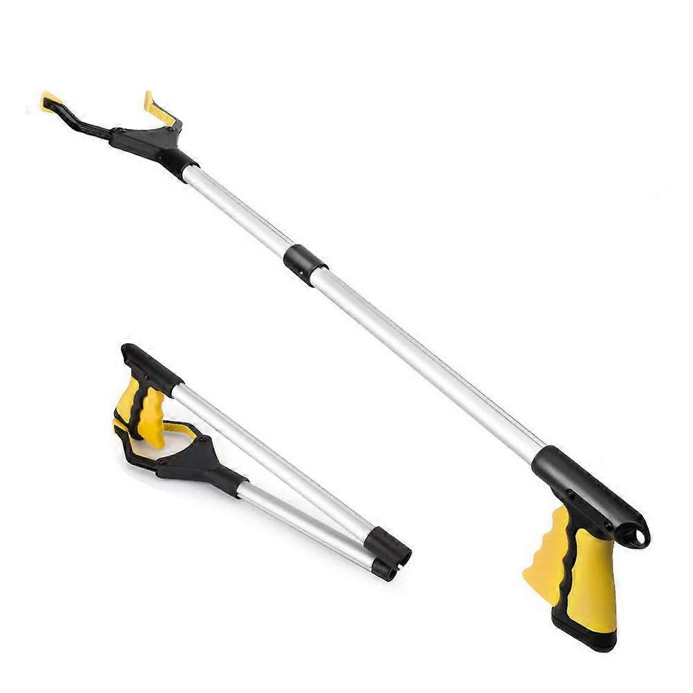 Grabber Reacher Tool For Elderly, 32" Foldable Claw Grabber, Pick Up Stick Grabber,(Yellow)Trash Can - Yellow*1Pc"
