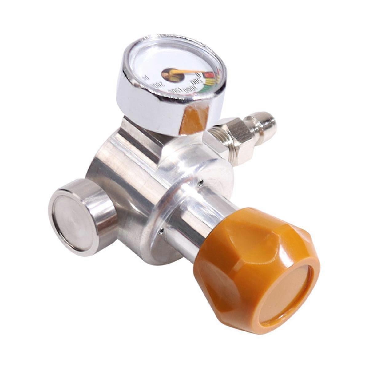CO2 Refill Adapter CO2 Bottle Adapter with 2000Psi Pressure Gauge for DUO/TERRA/ART Quick Connect C