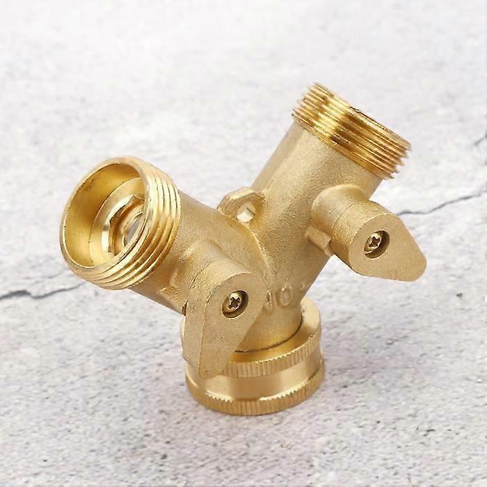 Hose Splitter, Adjustable Flow Control 2-Way Garden Valve, 3/4" 2-Way Independent Valve for