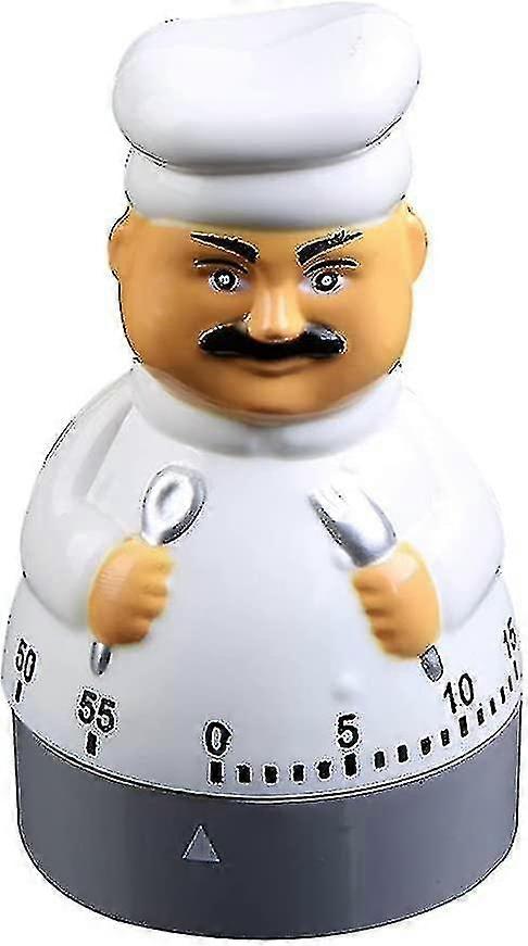 Creative knife and fork chef household mechanical timer cartoon windup countdown timer