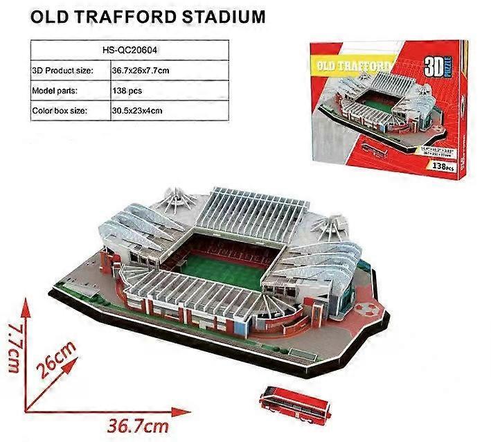 Pussel 3D Old Trafford 138 bitar 30.5x23x4cm