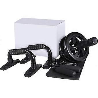 Ab Roller Abdominal Trainer with Push-Up Handles