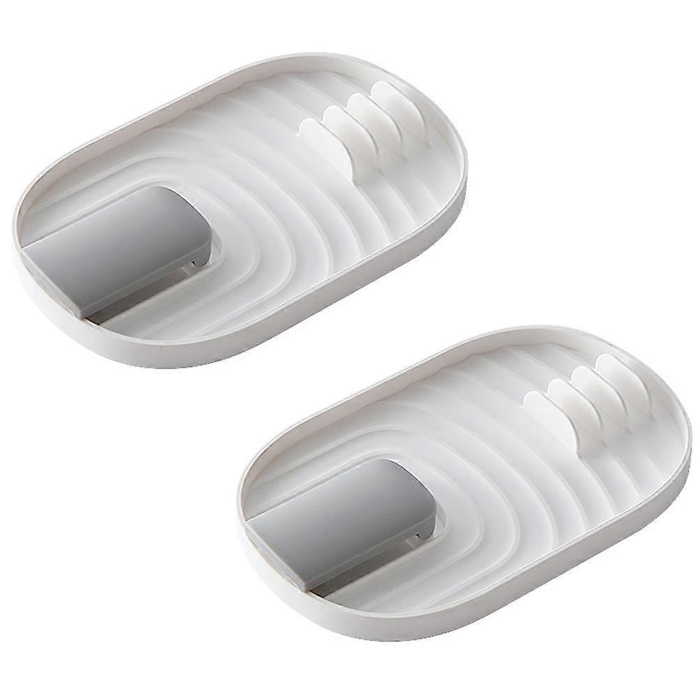 Multifunctional Spoon Rest, 2 PCS Foldable Pot Lid Holder Spoon Rest Pan Pot Cover Lid Rack Shelf Stand Holder, Pink