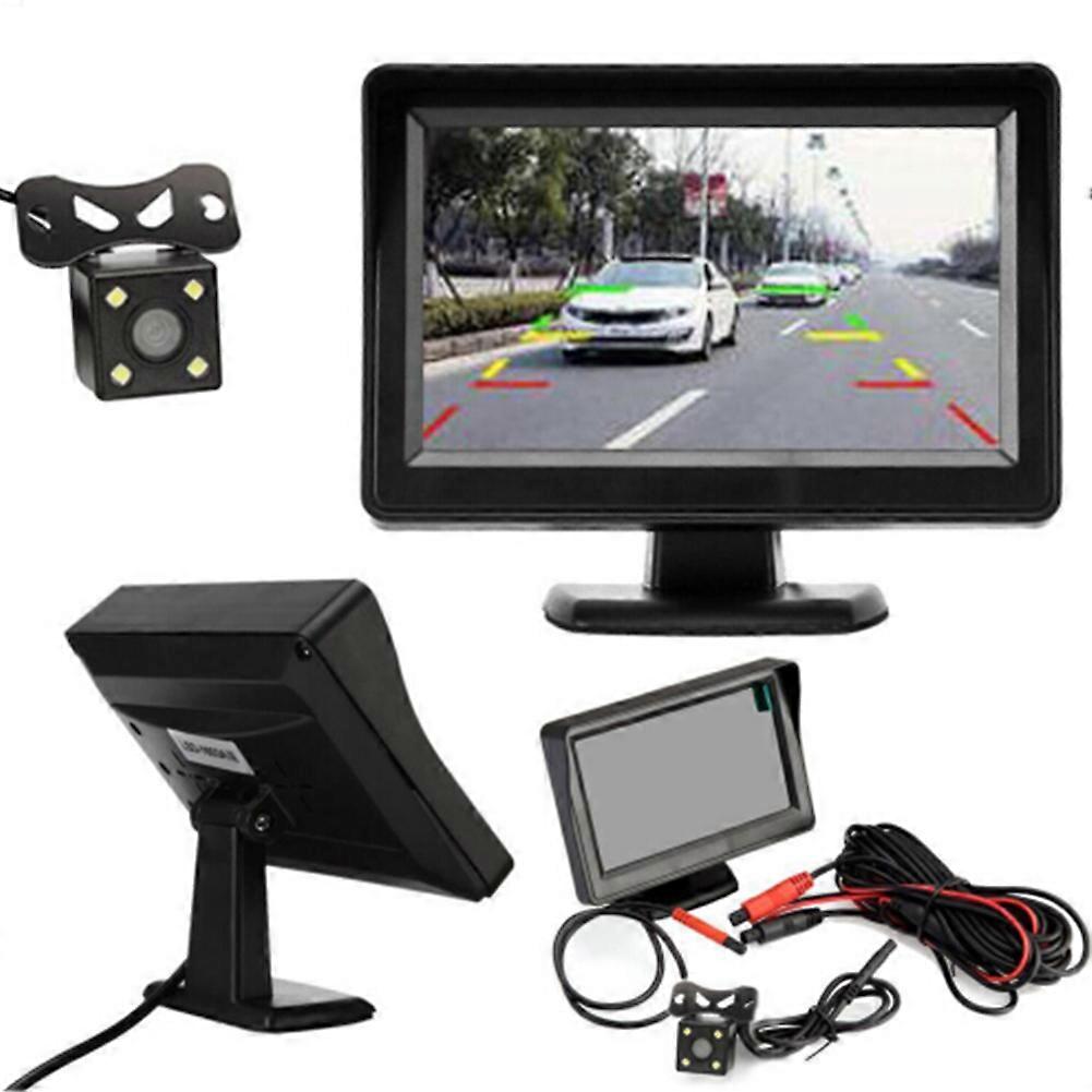 4.3 pollici 12V Auto Telecamera Posteriore Monitor Backup Kit Telecamera Retromarcia Visione Notturna Retromarcia Parcheggio Sistema di Visione Posteriore Nuovo