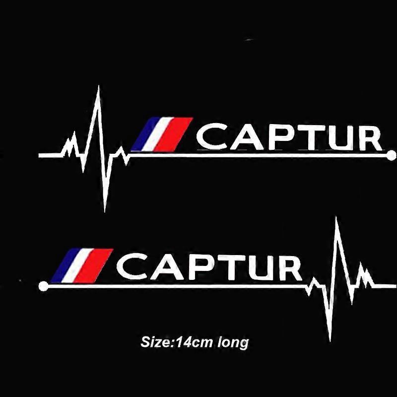 2Pcs Car Rearview Mirror Sticker For CAPTUR Auto Accessories