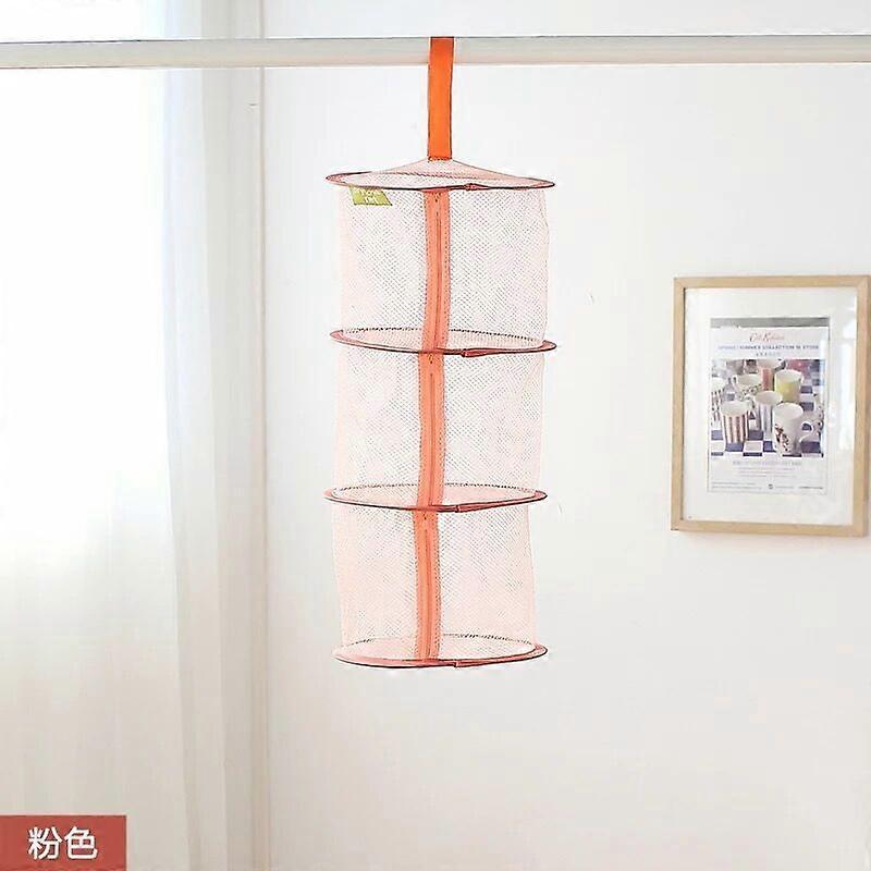 Underwear Bra Laundry Sweater Hanging Basket Windproof Folding Multi-Layer Drying Rack Mesh Clothes Dryer Net