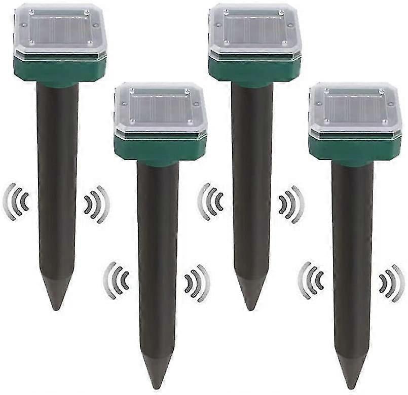 4 st solcellsdrivna ormavvisare för utomhusbruk, ormavvisare ultraljud solcellsdriven, ormavvisare för utomhusbruk