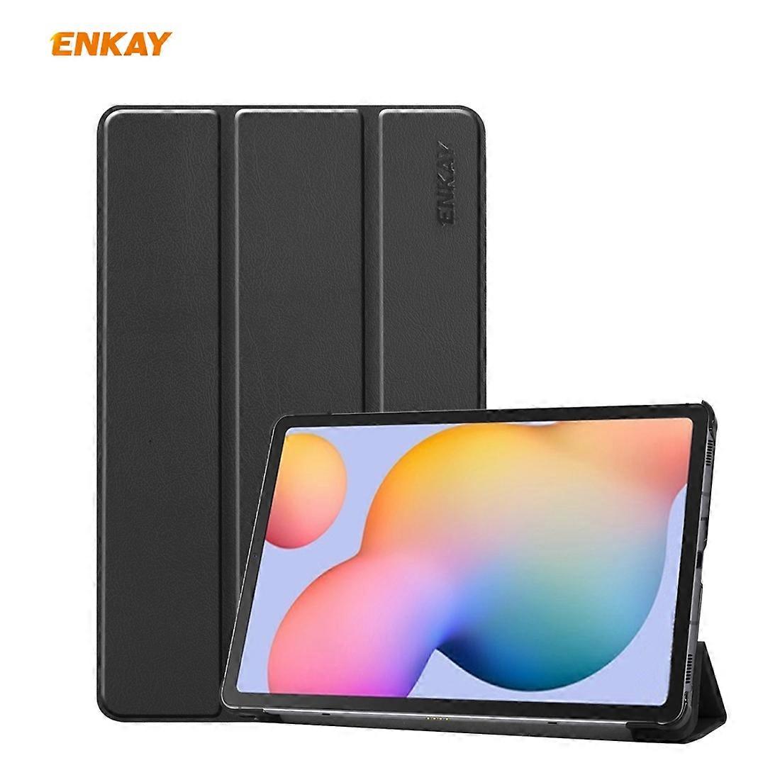 ENKAY Flip Smart Case with Holder for Tab S6 Lite P610 / P615