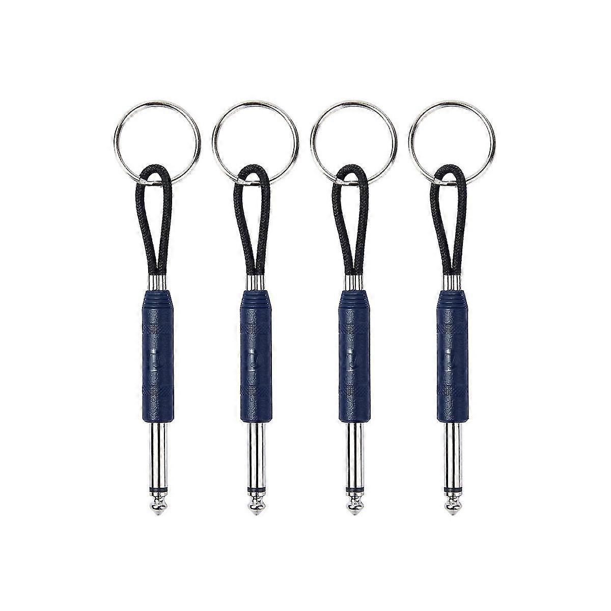 4pcs Guitar Plug Keychain For Amp Key Holder,for Holder,for Key Holder,navy Blue
