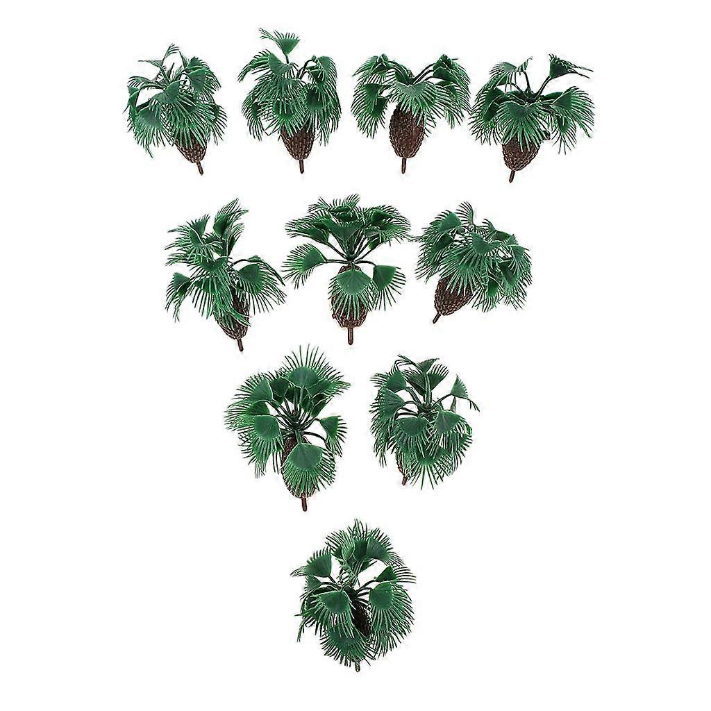 10x Bottlepaml Tree Model 6cm/2.36inch HO Sacle Layout 1/100 for Train Railway DIY