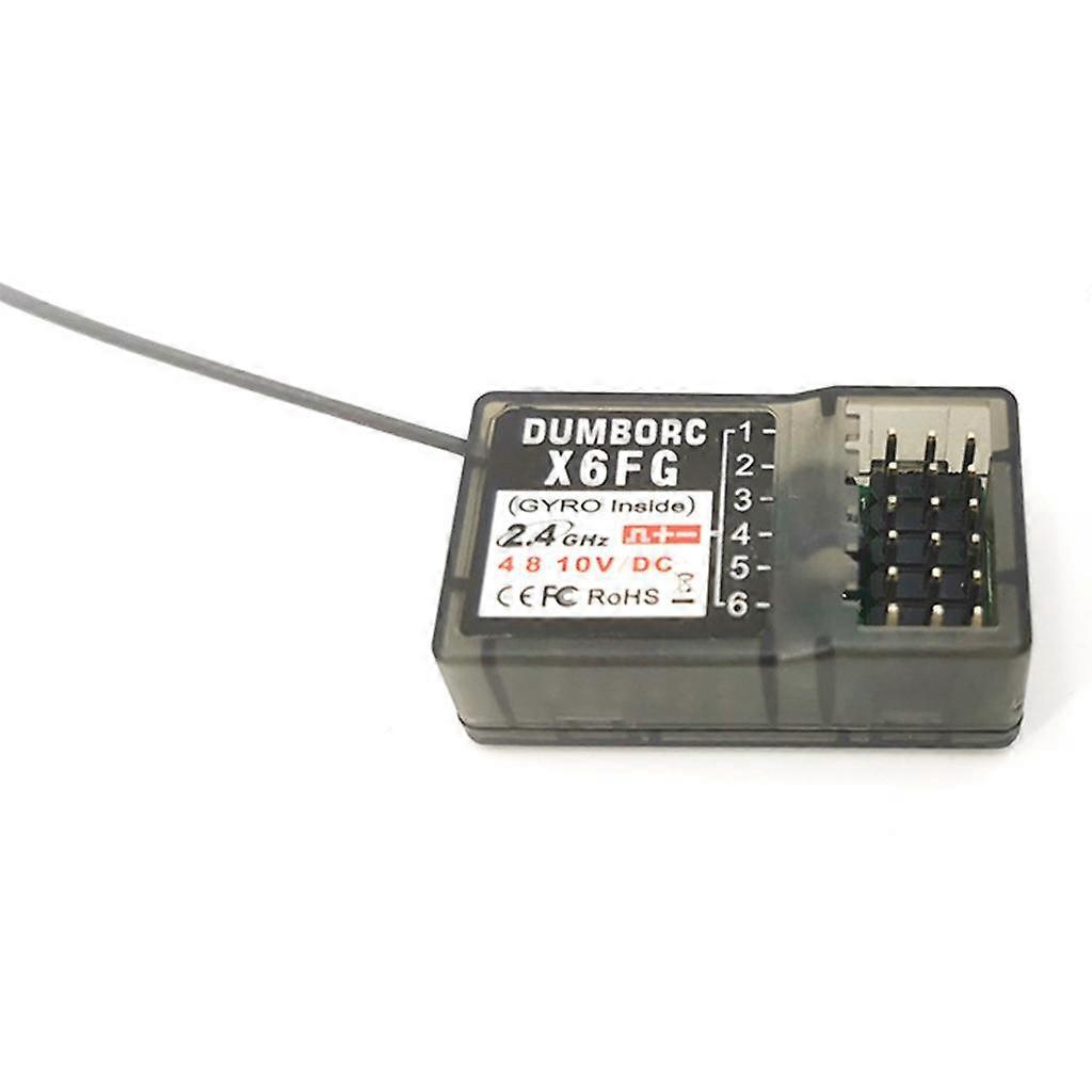 6 Channel 2.4G FHSS X6FG Receiver Build-in Gyro Failsafe For RC Car/Boat