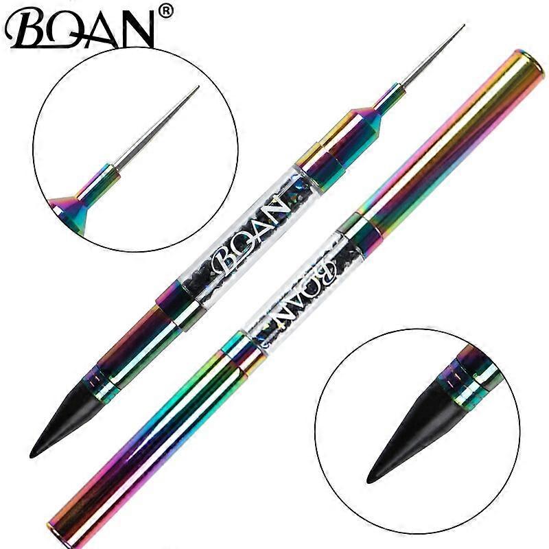 1 PCS Dazzling Dual-ended Nail Dotting Pen Crystal Beads Handle Rhinestone Studs Picker Wax Pencil Manicure Nail Art Tool Ear Wax Removal Kits