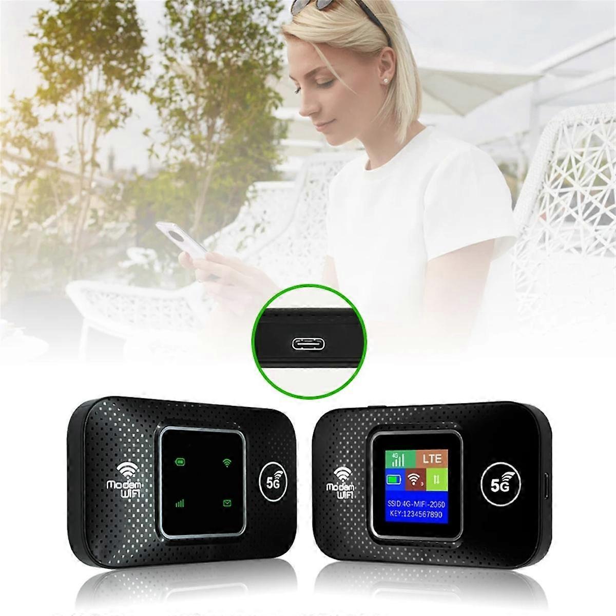 4G Lte WiFi Router Portable Mobile Hotspot 3000mAh 150Mbps Wireless Router with SIM Card Slot Repeater for Home
