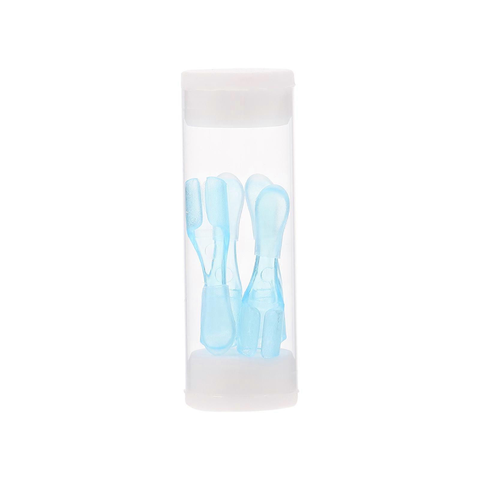 4Pcs Visible Ear Wax Remover Replacement Ear Spoons with Storage Box (Blue)