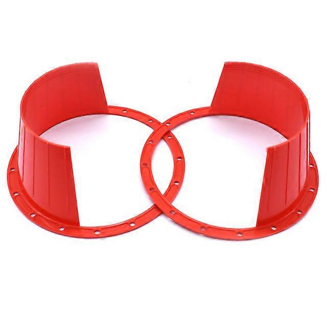 2 Pcs Car Audio Refit 6.5-inch Speaker Waterproof Cover Audio Rust Protection Pad Speaker Waterproof Cover Black Red Universal