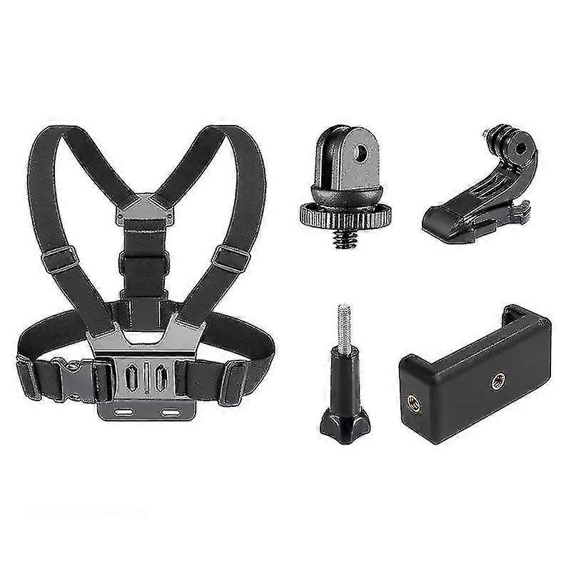 1pc Universal Chest Fixed Strap Phone Camera Holder Clip For Action Camera Shooting