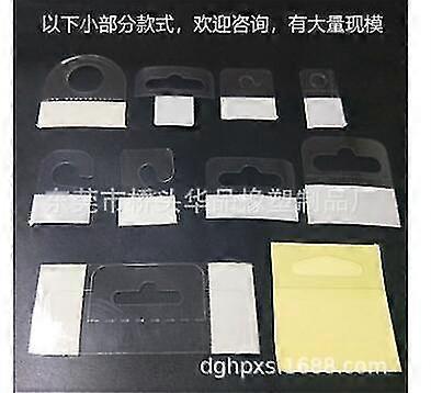 100pcs Portable Retail Display Hooks Clear Sticky Tabs Self Adhesive Hanging Tabs
