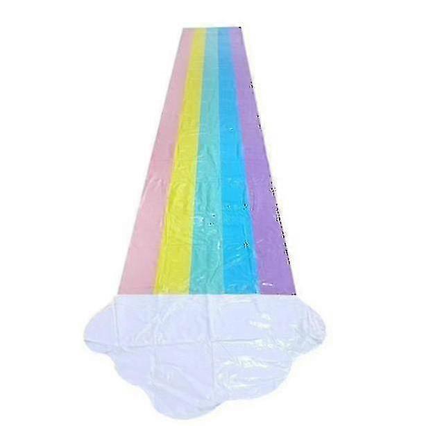 Water Slide Rainbow Slide Crash Pad For Children Play Pool 480*80cm