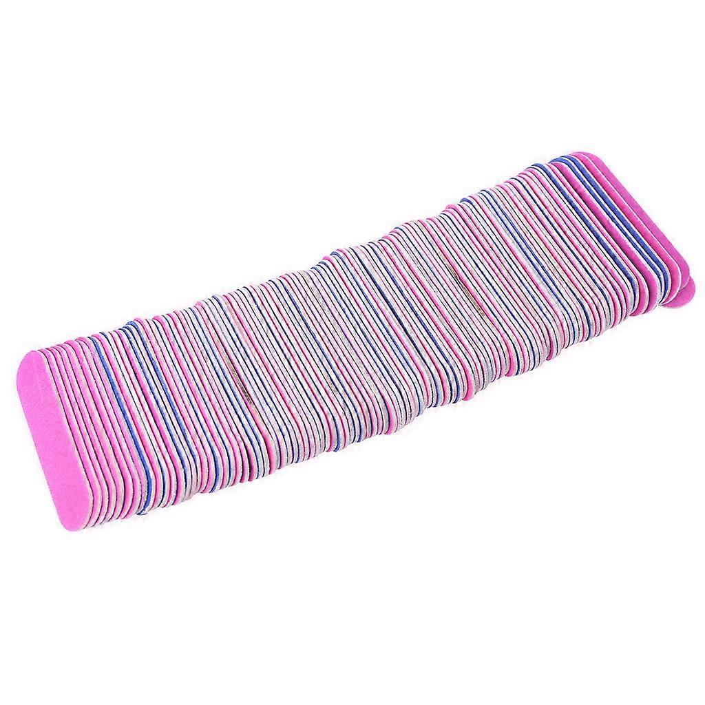 100Pcs Nail Art Manicure 2 Sides Buffing Sanding Files Nail Buffer Tool Shiner