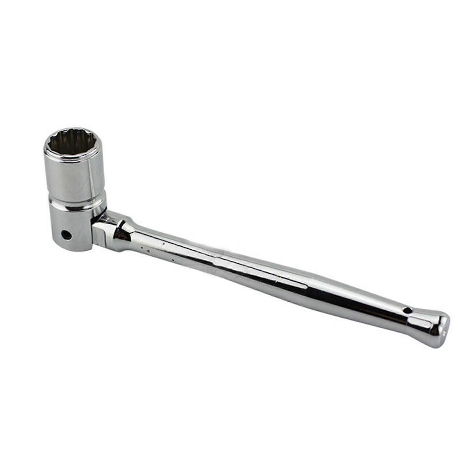 Scaffold Spanner 12 Angle Ratcheting Socket Wrench Straight Handle Repair Tool