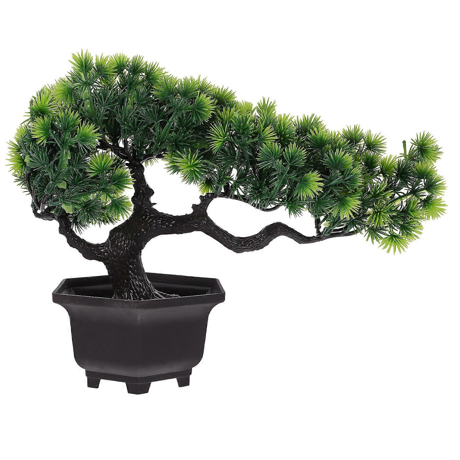 Künstlicher Bonsai Begrüßung Kiefer Simulation Topfbaum dekorativer Bonsai Schreibtisch Baum Dekor