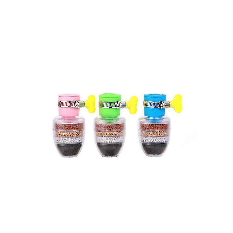 3Pcs Universal Interface Activated Carbon Faucet Filters Six Layer Water Filter
