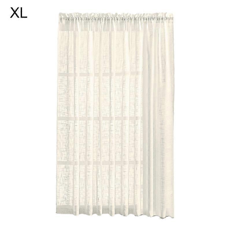 Linen Sheer Curtains Semi-sheer Versatile Polyester Luxurious Window Treatment Drapes for Home