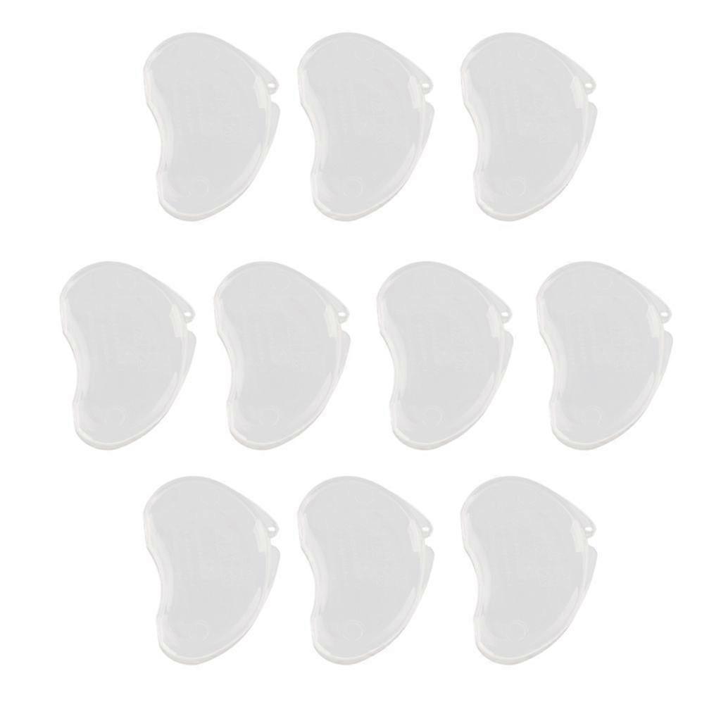 10pcs Small Plastic Ear Plug Case Container Portable For Pocket Purse Clear