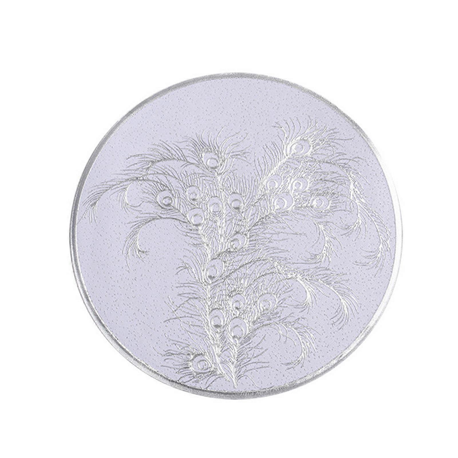 JiKaiX Table Placemat Exquisite Round Placemat Heat-Resistant Reusable Table Mat for Holiday Party Decoration