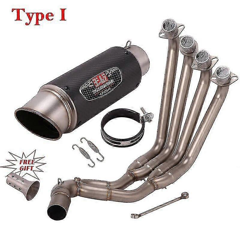 Motorcycle Full Yoshimura Exhaust System For Honda CB650F CB650R CBR650 CBR650F 2014 - 2020 Front Link Pipe Muffler DB Killer Boris