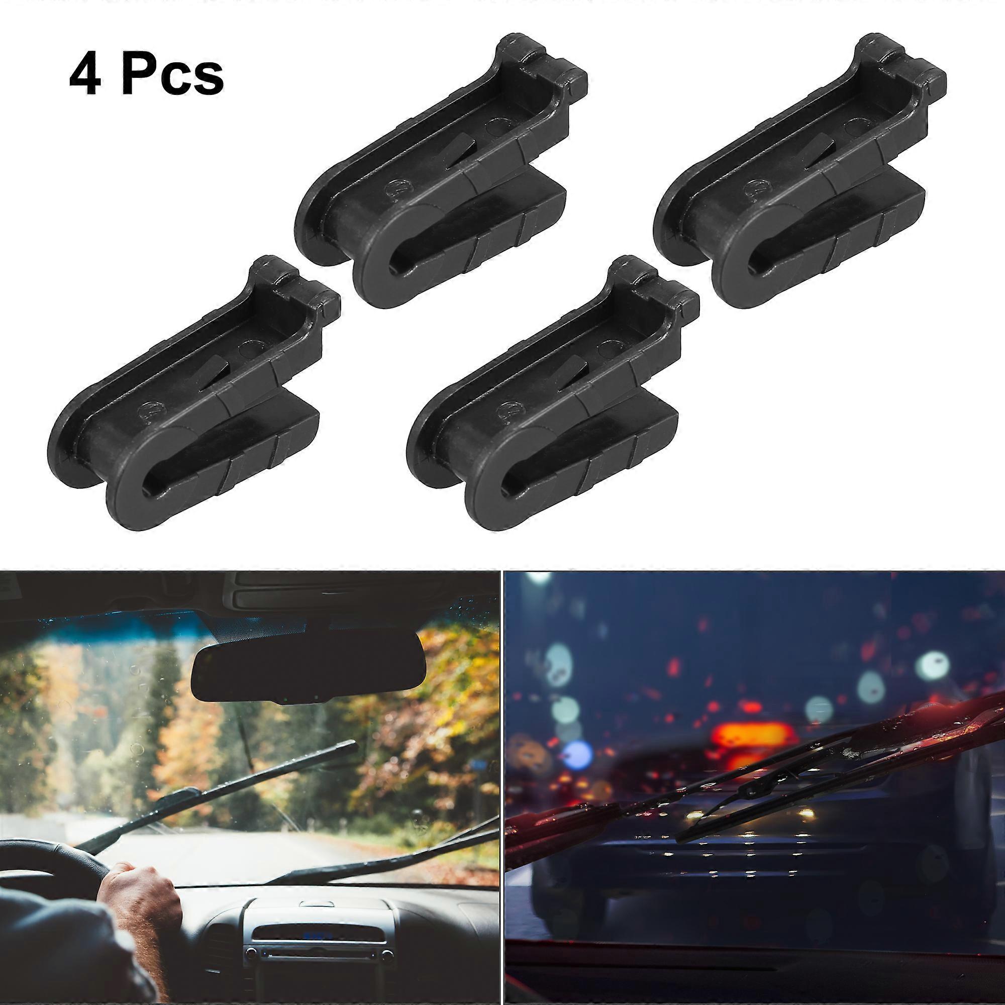 Heyner HOOK B1 Wiper Adapter Clips (2-Pack) – 9mm J-Hook Fit, Framed & Frameless Blades