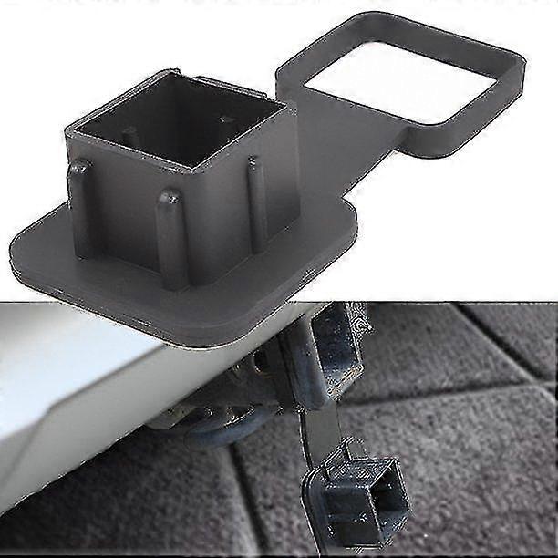 Tow Hitch Cover, Anti-dust Black Square Opening Trailer Hitch Tube Plug Cap for Universal Car-Excellent