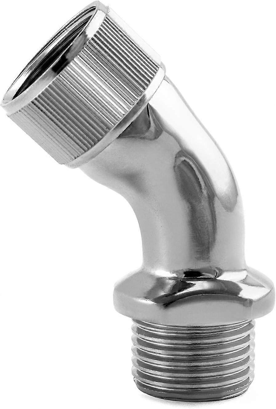 Elbow Adapter for Shower Head, Chrome Plated Brass 1/2" Extender Connector