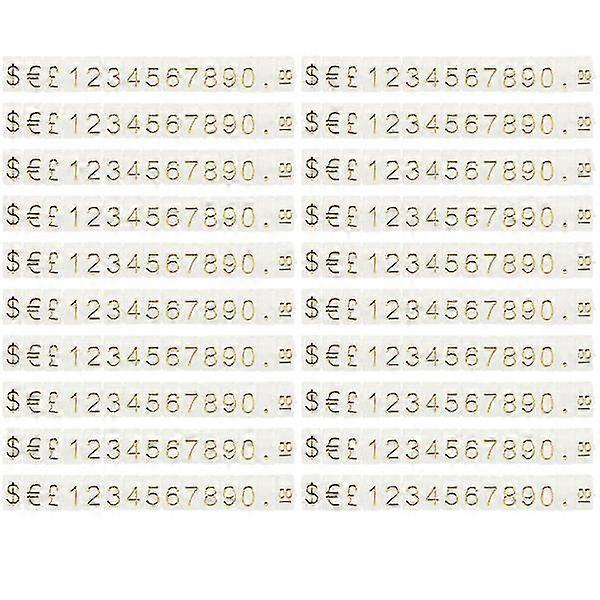 20pcs Price Tag Cube Adjustable Assembly Pricing Counter Display Stand Label