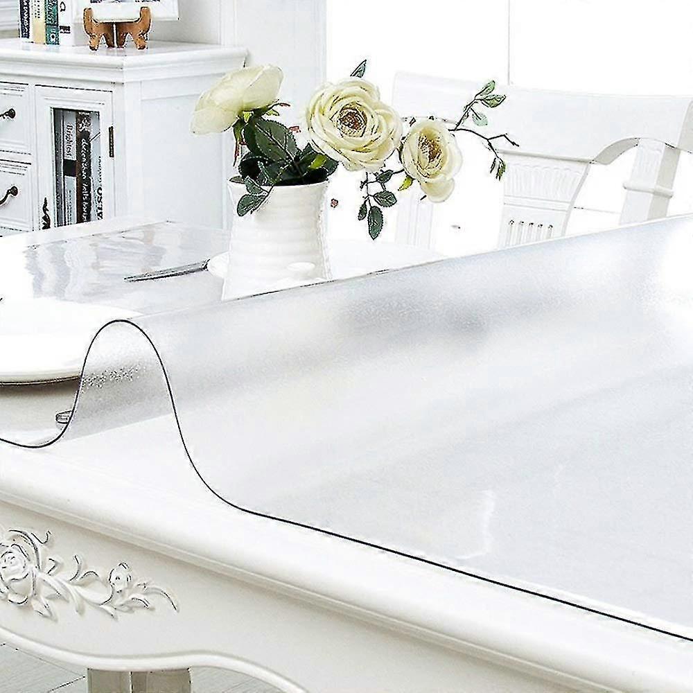 Custom Multisize 1.5mm Thick Clear Pvc Table Cover Protector - 23.6x23.6 Inch Rectangular Plastic