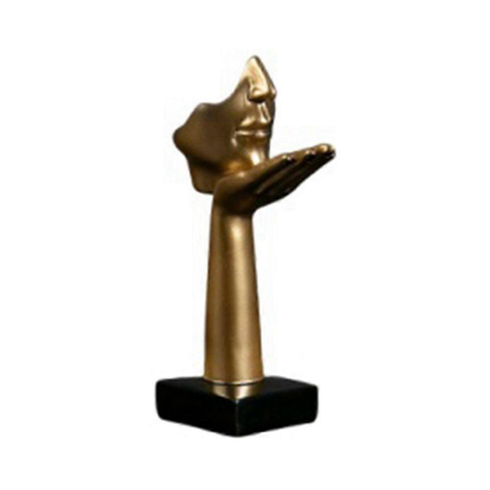 Nordic Statue Abstract Resin Desktop Ornaments Sculpture Figurines Face Character Art Crafts Office