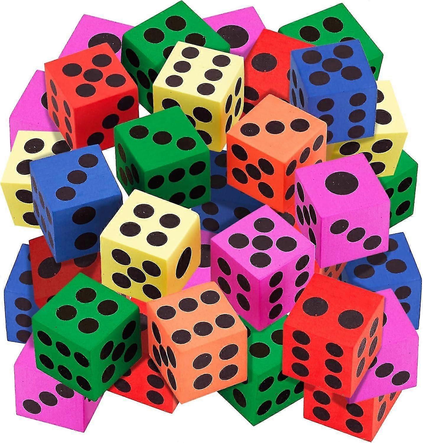 Foam Dice Set - Ignite Imaginations, Boost Math Skills, Perfect for Gifts and Parties (36 Pack)