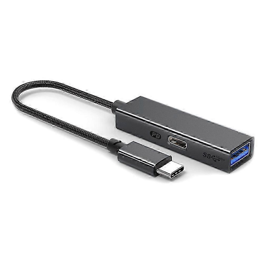 Usb 3.2 Typ-c Hub 5 Gbps 60w Pd Laddning, Otg Adapter, - Höghastighets Usb Till Typ-C Omvandlare Svart