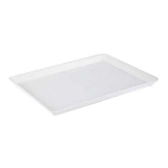 Food Serving Tray with Non-Slip Base Large Capacity Food Grade BPA Free Fruit Cookies Dessert Reusable Plastic Tray
