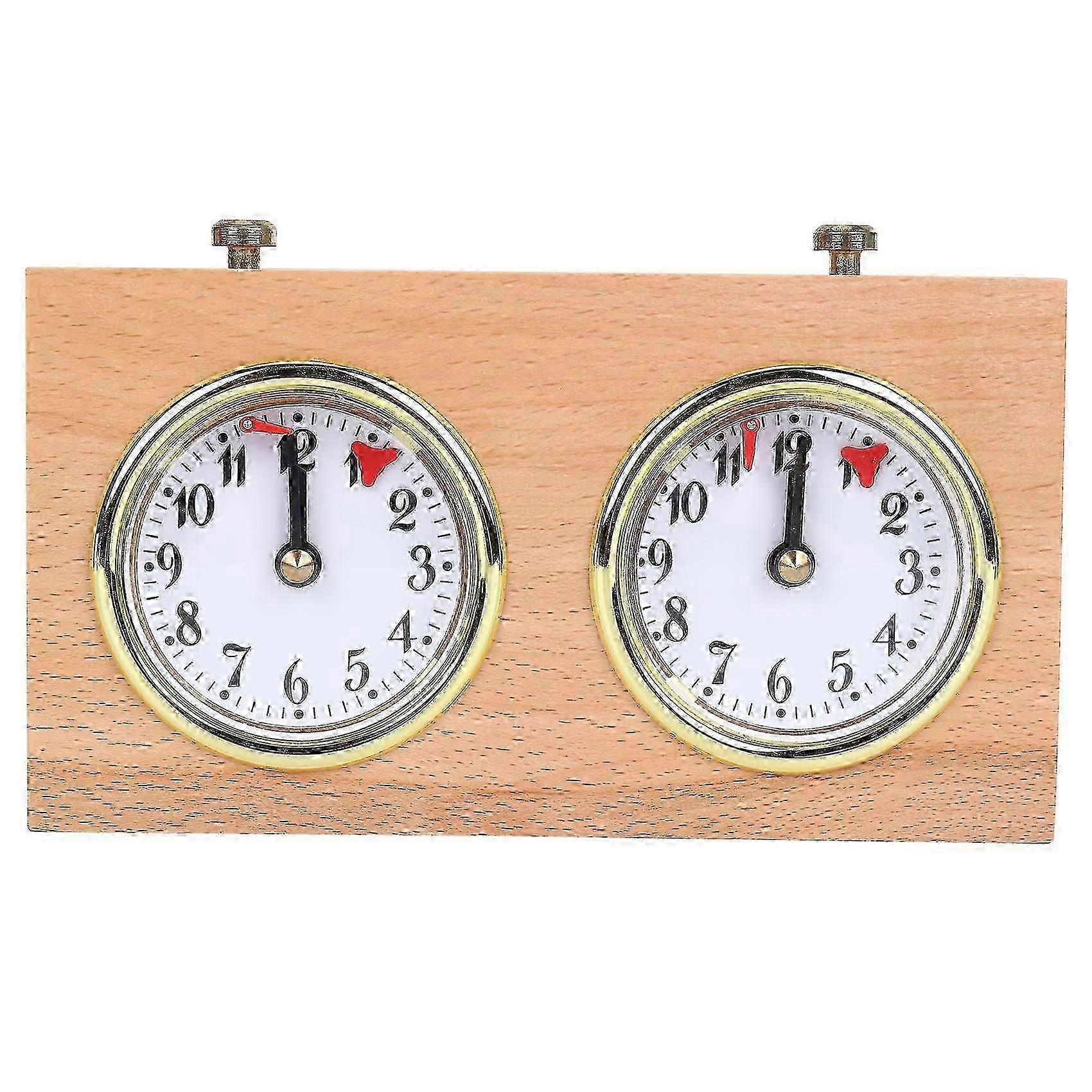 Chess Timer, Professional Digital International Chess Clock, Wooden Count Up Down Chess Timer, Port