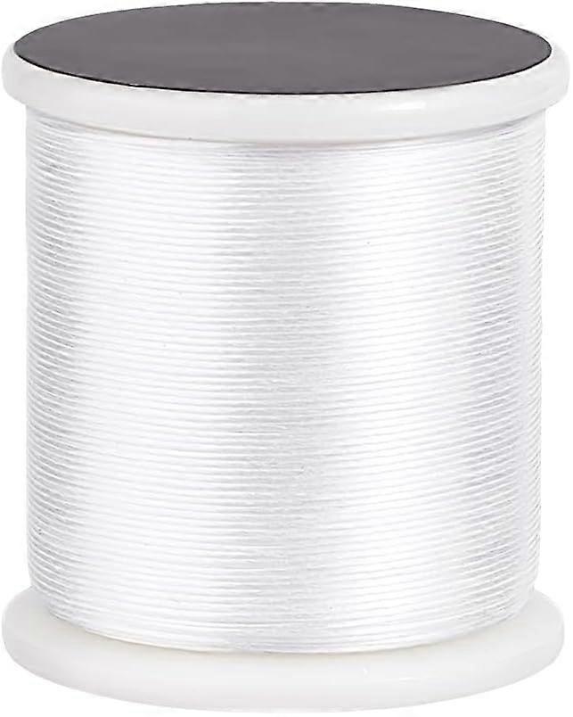 55 Yards 0.16mm White Beading String Nylon Bracelet Beading Thread Seed Bead Thread Braided String for Leather Stitching Beading Friendship Bracelets 