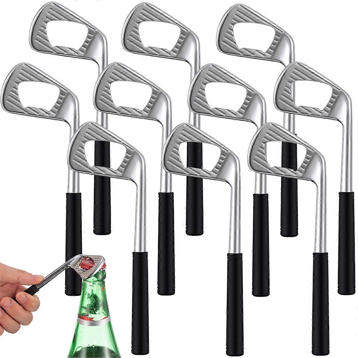 10 Pcs Golf Club Bottle Opener Novelty Beer Gift Golf Decoration Beer Opener for Golfer Golf Lover