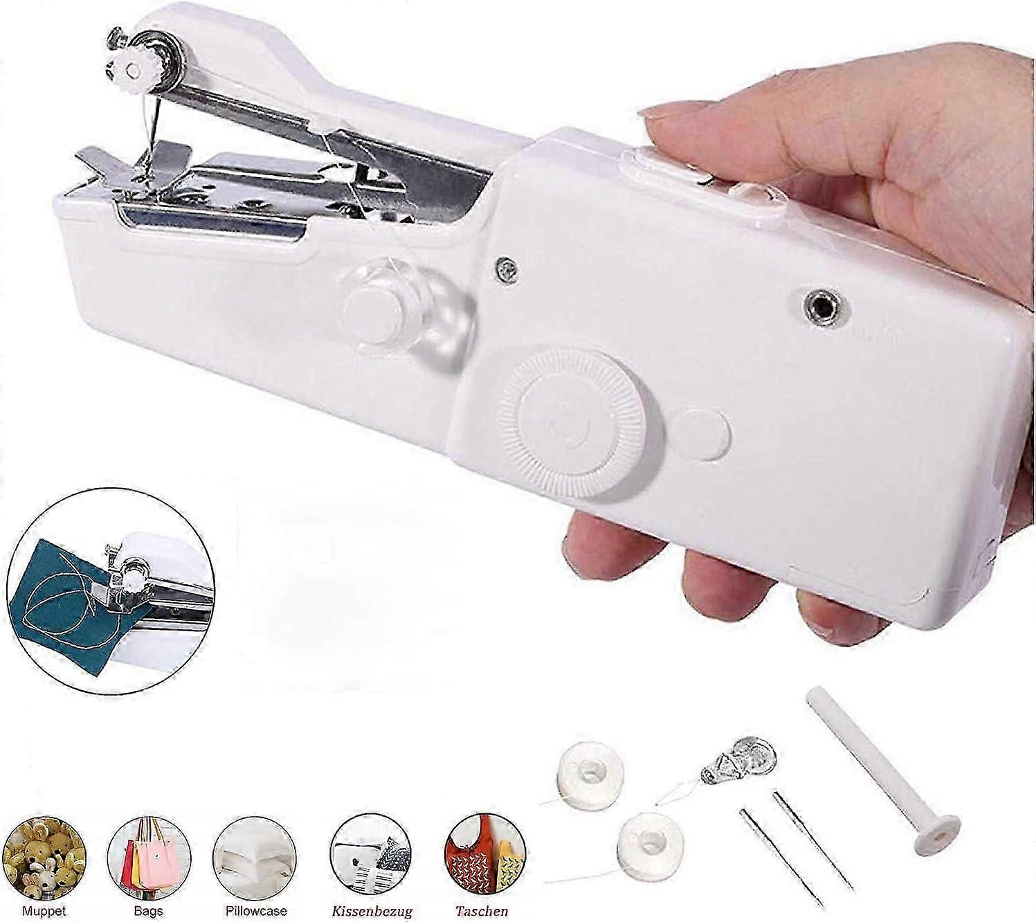 Mini Hand Sewing Machine in a Convenient Format for Quick Repairs and Crafting on the Go