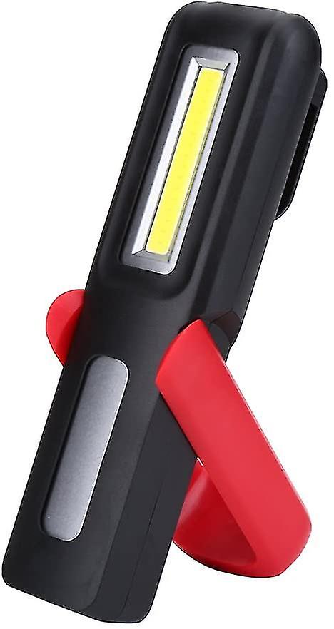 Cob Led Walkman Usb Light Rechargeable Cob Work Lamp Multifunction Flashlight With Hanging Hook, (black)