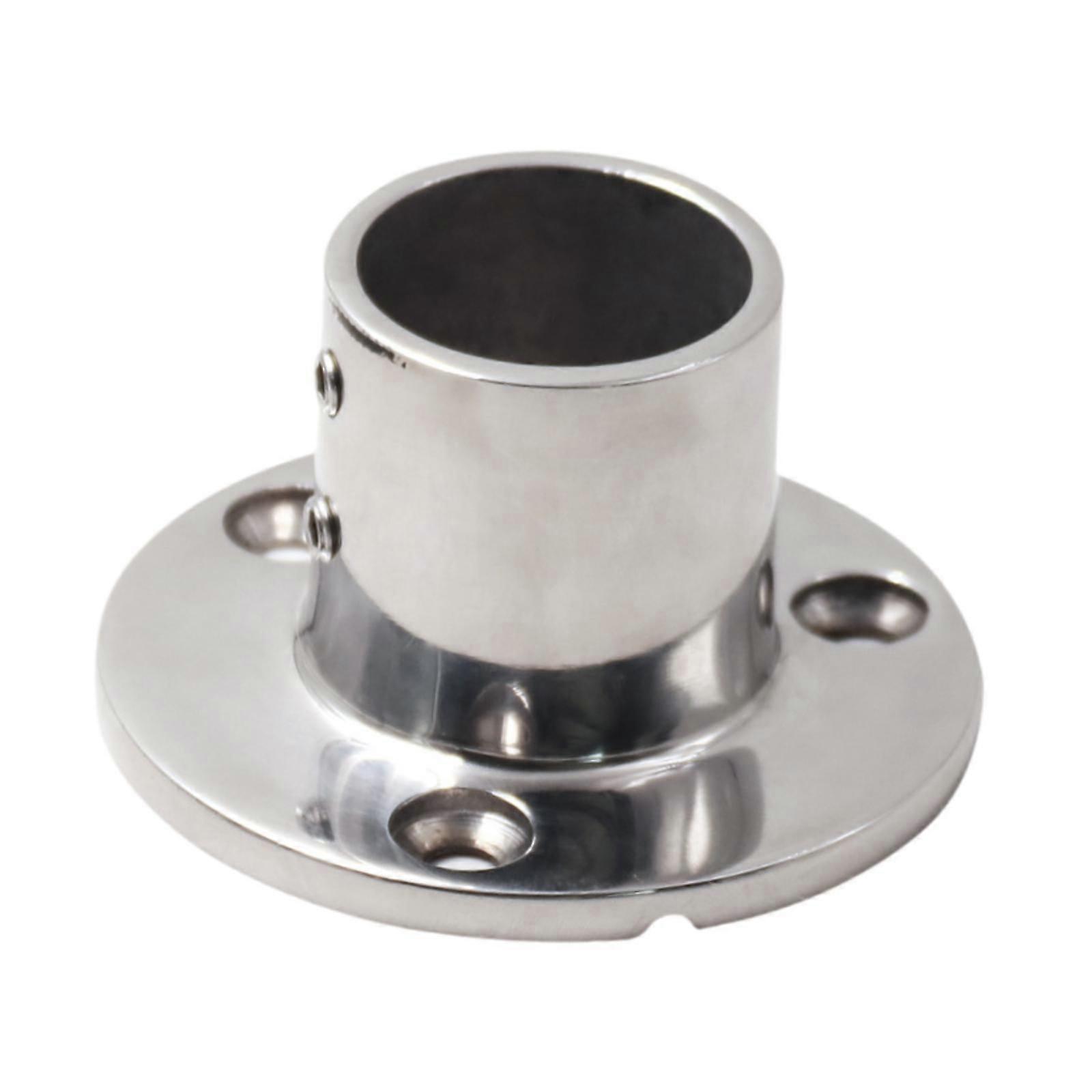 قاعدة مستديرة للسكك الحديدية اليدوية للقارب 316 الفولاذ المقاوم للصدأ لملحقات أنابيب الأنابيب 32 مم 90 درجة