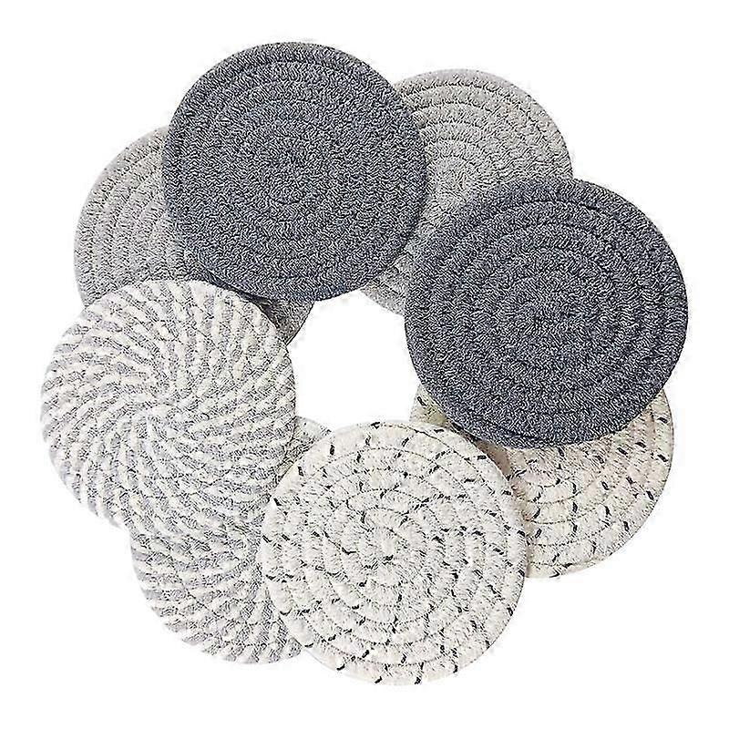 8 Pcs Drink Coasters with Holder, Absorbent Coasters