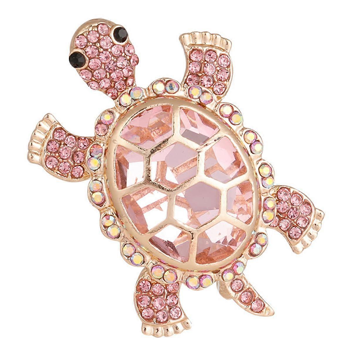 Rhinestone Turtle Brooch for Easter Mother's Day Celebration