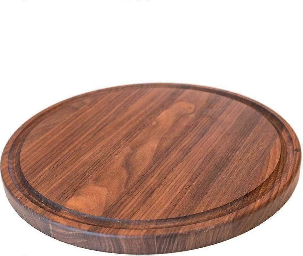 Walnut Cutting Board, Round 10.5" Butcher Block from Hardwood