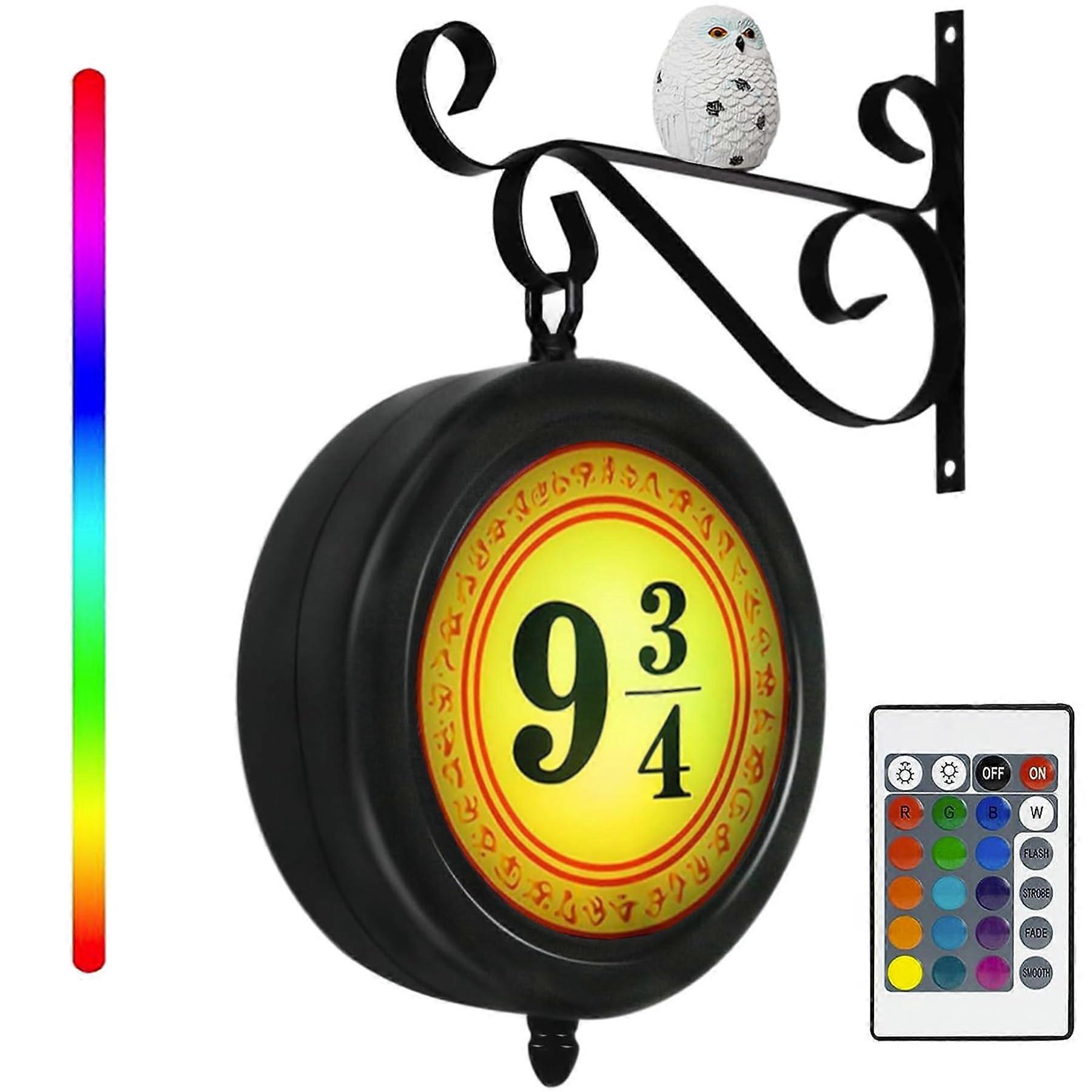 Rotatable Dimmable Platform Sign Light for Christmas Home Decor, Adjustable Brightness, LED, White Finish, 12 Inches