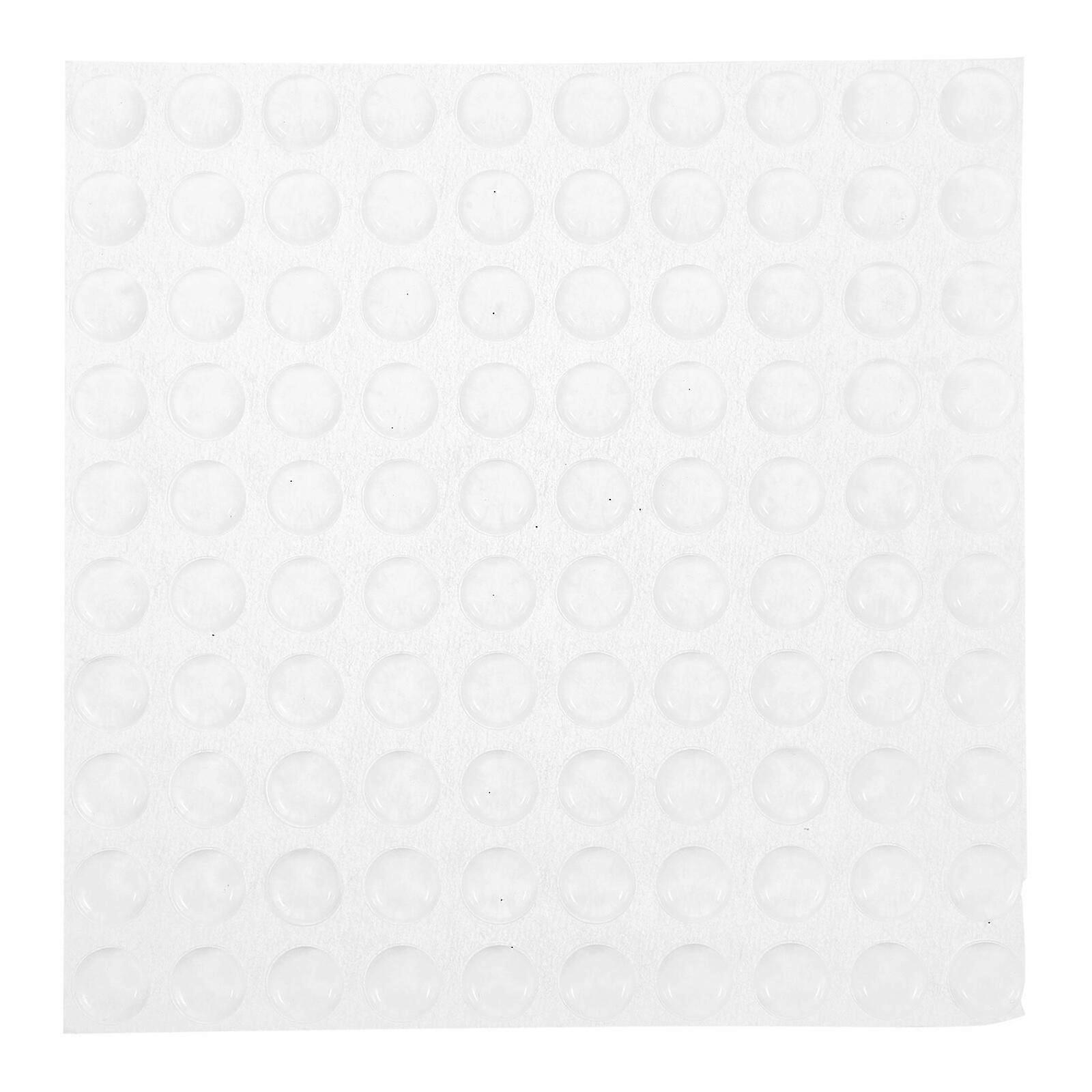 100Pcs Bump Dots for Visually Impaired Clear Adhesive Bumper Pads Self-Adhesive Bumpers Particles